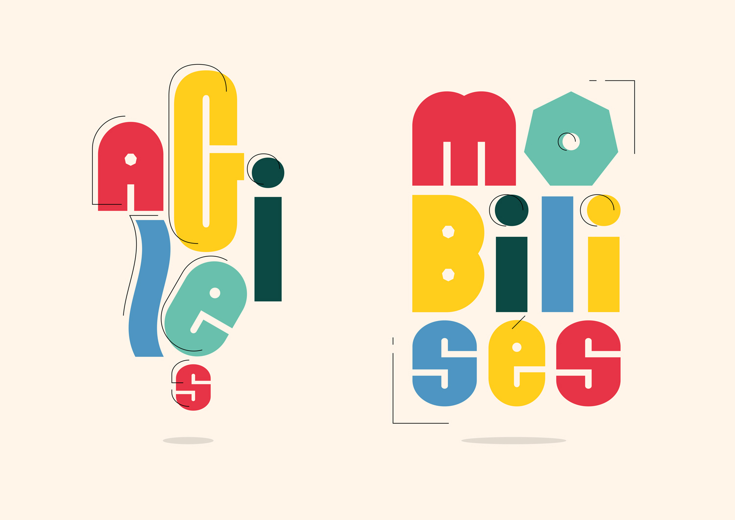 Typographie expressive rapport annuel design graphique direction artistique édition corporate mise en page